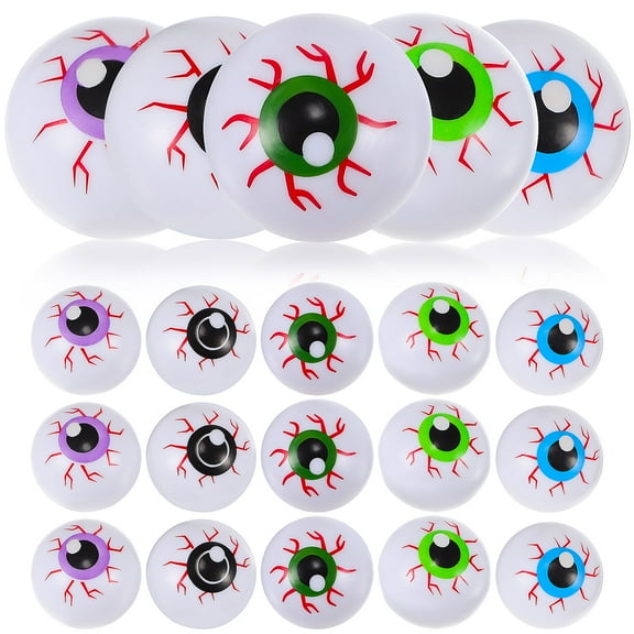 Raindrops Plastic Eyeballs Bouncing Eye Model Assorted Color 20 Pcs Decoration