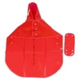 thumbnail image 1 of PU rojo mascota impermeable impermeable con capucha impermeable capa de lluvia chaqueta ropa para perros gatos, 1 of 8