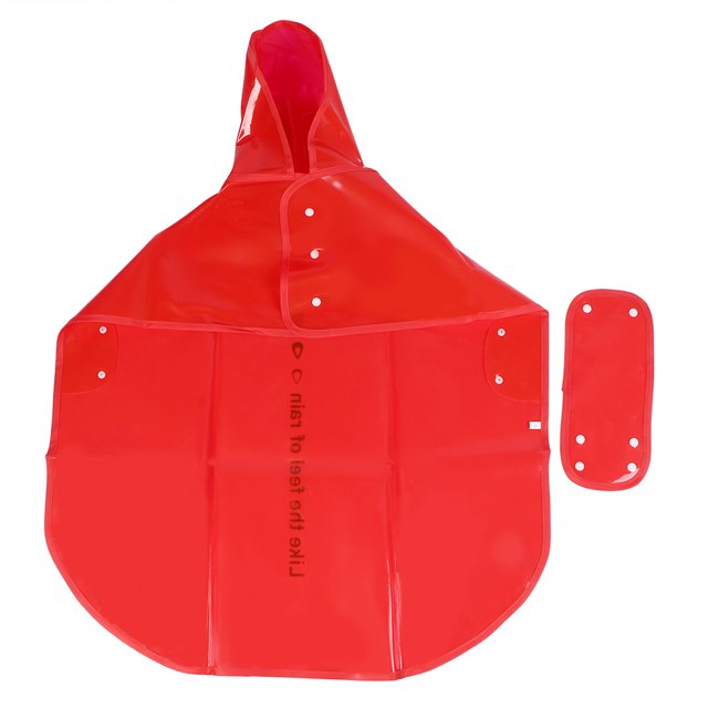 PU rojo mascota impermeable impermeable con capucha impermeable capa de lluvia chaqueta ropa para perros gatos