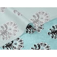 thumbnail image 6 of oneOone Velvet Turquoise Blue Fabric Block Sewing Material Print Fabric By The Yard 58 Inch Wide, 6 of 7