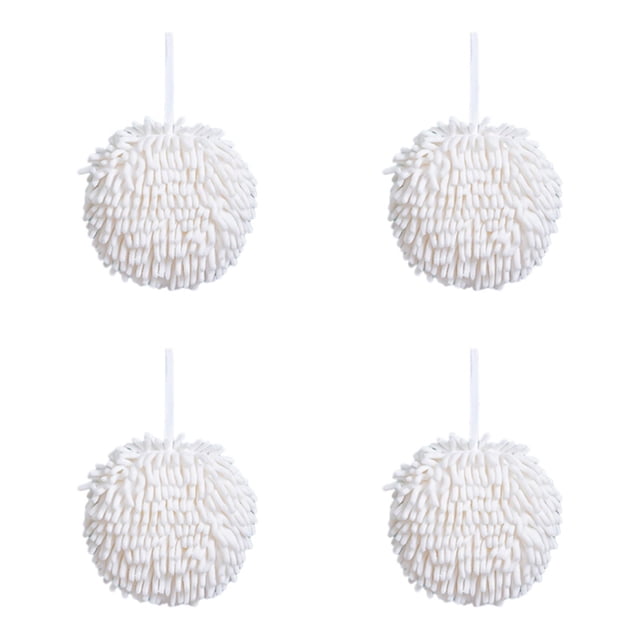 Cqxid Towel Under $5 Absorbent Hanging Hand Towel Plush Towel 6.8 Inch Set Of 4 Pcs For Kitchen & Bathroom Soft & Gentle