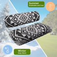 thumbnail image 6 of Pzuqiu Golf Cart Towel Seat Covers Universal Club Car Seat Covers Polynesian Pattern Comfortable Breathable Easy to Install Golf Cart Accessories for More 2-Seat Golf Carts, 6 of 7