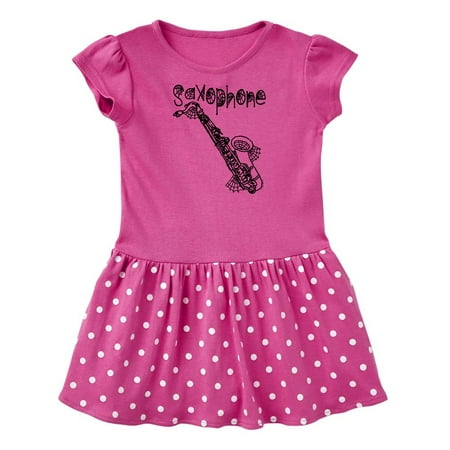 

Inktastic Saxophone Halloween Cobwebs Gift Baby Girl Dress