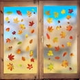 thumbnail image 4 of Nvzi Calcomanías para ventanas con hojas de arce | Decoración para exhibiciones de tiendas y fiestas | Adhesivos de pared para puertas y ventanas | Adhesivo estático, A, 4 of 4