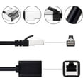 thumbnail image 3 of Ethernet Extension Cable 3.3 FT 2-Pack , Shielded Network Cat6 Extension Patch Cable RJ45 Cords Shielded Male to Female Connector, 3 of 7