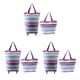 thumbnail image 4 of Matsuzay ProbeOf Bolsas de compras plegables Bolsa de compras multifuncional espaciosa y fuerte Cinta feliz Type1 NO1, 4 of 6