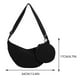 thumbnail image 2 of Bolso de pana de media luna Likrtyny 2 piezas negro con correa ajustable, 2 of 9