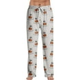thumbnail image 2 of Hearthz Halloween Mens Flannel Pajama Pants Plush Fuzzy Men's Pajama Pants Soft Warm Cozy Pj Bottoms Lounge Pants Fleece Pj Pants, 2 of 5