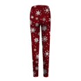 thumbnail image 1 of Gibobby Leggings de Navidad para mujer Mallas con estampado de Navidad para mujer, mallas elásticas, pantalones informales, botas, pantalones(Rojo,XG), 1 of 5