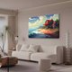 thumbnail image 1 of Póster de lienzo de una casa de madera junto al mar, decoración de dormitorio, paisaje deportivo, decoración de oficina, regalo, estilo marco, 16 x 24 pulgadas (40 x 60 cm), 1 of 8