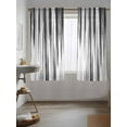 thumbnail image 3 of Black Gray White Curtains 72 Inch Length,Sheer Curtains for Bedroom Living Room Window Vintage Rustic Abstract Ombre Aesthetic Rod Pocket Drapes Kitchen Curtains Small Half Window 52"x72" 2 Panels, 3 of 7