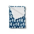 thumbnail image 2 of Flower Soft Flannel Fleece Blanket, Daisy Blossom Botany Spring Bouquets Summer Flourishing Petals Print, Cozy Plush for Indoor and Outdoor Use, 50" x 70", Azure Blue and Night Blue, by Ambesonne, 2 of 5