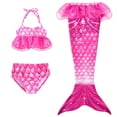 thumbnail image 5 of Hwmodou Kids Girls Swimsuit 3 Piece Bathing Suits Bikini Fish Tail Set 3 9 Years For Little Girls 4T 5T 6T 7T 8T 9T, 5 of 5