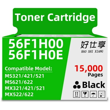 56F1H00 High Yield Toner Cartridge Replacement for Lexmark 56F1H00 56F1000 for MS321 MS421 MS521 MS621 MS622 MX321 MX421 MX521 MX522 MX622 Laser Printer[15000 Pages 1 Pack]