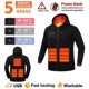 thumbnail image 5 of Sudadera con capucha térmica de invierno para niños y niñas, con control de temperatura y cremallera, 5 of 9
