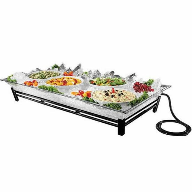 Cal Mil IP202-39 Piédestal Sculpté dans la Glace de 24 x 48 Po - Argent