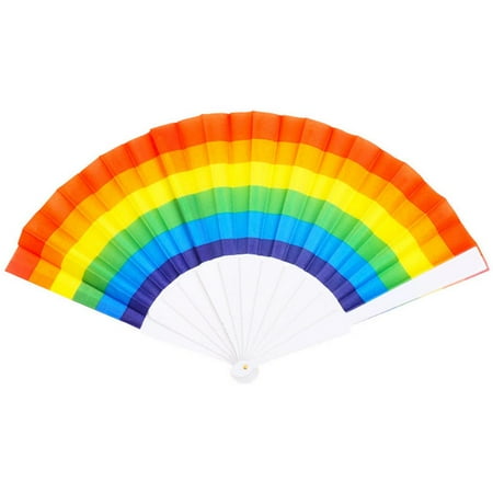 

Fovolat Pride Fan|Rainbow Folding Fans|Colorful Hand Held Fan Rainbow Party Decoration LGBT Pride Month Fans Hand Folding Fans for Festival Party Procession