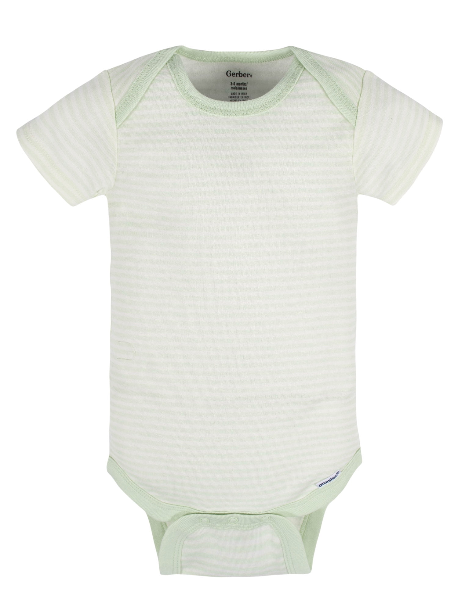 Gerber Baby Boy or Girl Gender Neutral Short Sleeves Onesies Bodysuits, 8-Pack (Newborn - 12 Months)