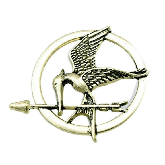 The Hunger Games Retro Gold and Antique Bronze Mockingbird Pin Fashion Alloy Brooch for Men and Women Ref: 6181