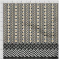 thumbnail image 2 of oneOone Cotton Cambric Black Fabric Geometric Panel Diy Clothing Quilting Fabric Print Fabric By Yard 56 Inch Wide, 2 of 3