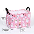 thumbnail image 2 of Halloween Boo Themed Empty Storage Bin, Halloween Organizer, Fun Holiday Decor, Multipurpose Storage Box for Party Supplies, Seasonal Table Ornament, 2 of 6