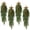 C, variant on 4 Pcs Christmas Green Garland Adorn With Velvet Ribbon Bow, Artificial Wreath For Front Door Wall Porch And Holiday Party Decor