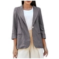 thumbnail image 1 of WEAIXIMIUNG Veste Chauffante pour Femmes Mode Décontractée Ample Manches Fines Petit Cardigan Costume, 1 of 9