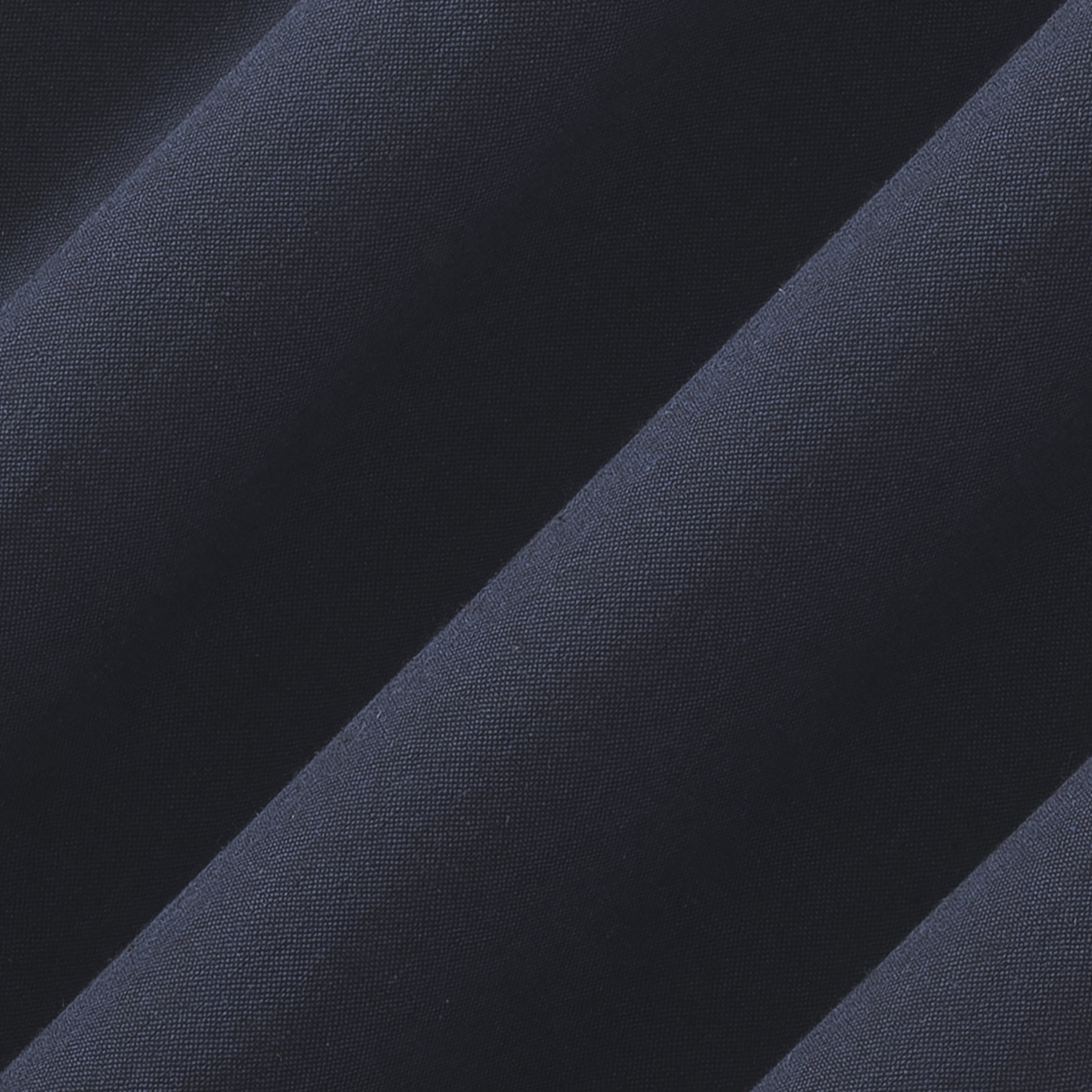 Archaeo  Cotton Blend Button Semi-Sheer  Tab Top Single Curtain Panel, 1 Panel, Navy Blue, 40”W x 63"L