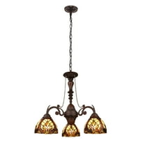 RADIANCE Goods Victorian-Style 3-Light Antique Dark Bronze Finish Mini Chandelier 24" Wide