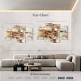 thumbnail image 4 of Elephant Stock Old Bridge Reminiscence Red Wall Art - Horizontal Multi Panel Canvas - Living Room Wall Decor - Abstract Multi Panel - Yellow And Red Decor By Silvia Vassileva - 75" x 48", 4 of 8