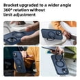 thumbnail image 6 of Dteck 360° Rotatable Magnetic Ring Stand Case for iPhone 12 / iPhone 12 Pro,Compatile with Mag Safe Shockproof Rubber + PC Slim Translucent Back Cover for iPhone 12 / iPhone 12 Pro,Blue, 6 of 6