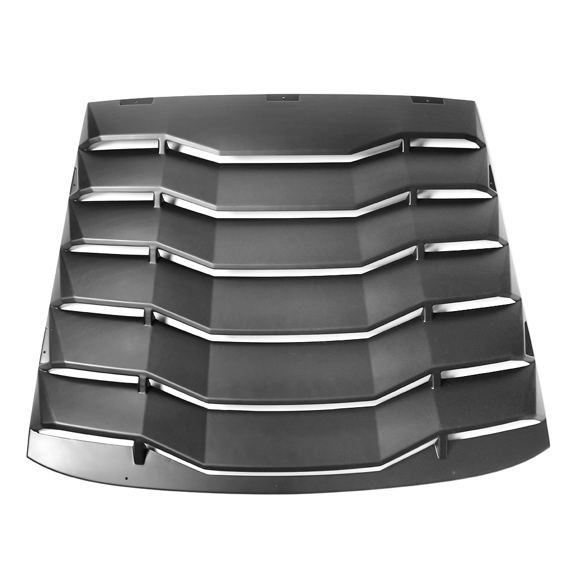 Ikon Motorsports Compatible with 11-16 Scion TC Rear Window Louver Sun Shade Cover Windshield Vent Unpainted ABS Plastic 2011 2012 2013 2014 2015 2016