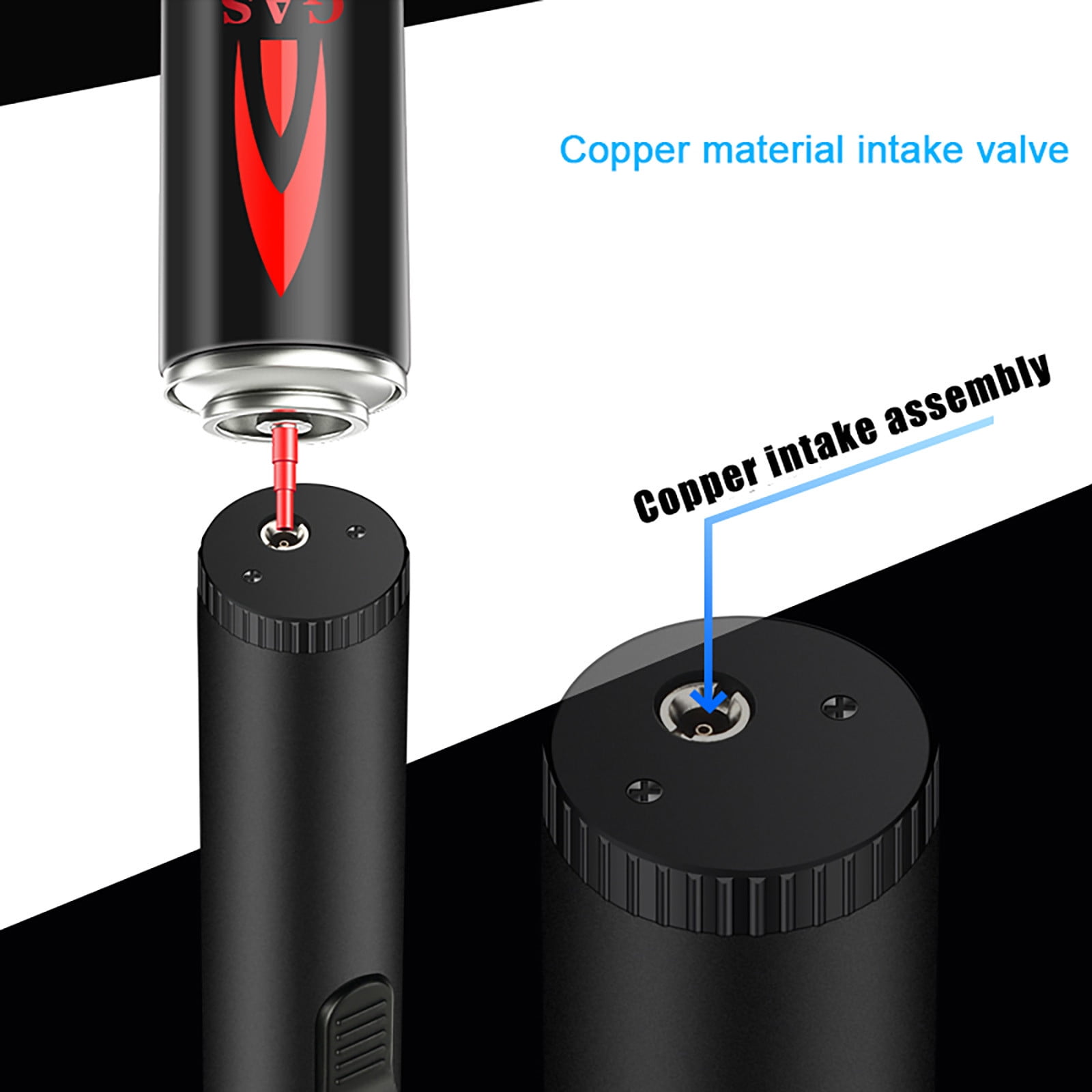 VKEKIEO Pen-type High Temperature Welding Torch Is Charged Into Gas  Windproof Lighter 