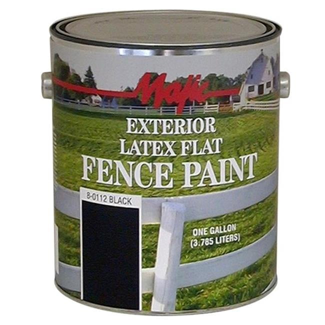Yenkin Majestic Paint 489012161 8 0112 Latex Flat Fence Paint Black 