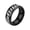 Black Silver, variant on Unisex 8mm Stainless Steel Creative Cool Beer Bottle Opener Chain Rotatable Fidget Ring Biker Anxiety Band Grooved Edge Silver Size 11
