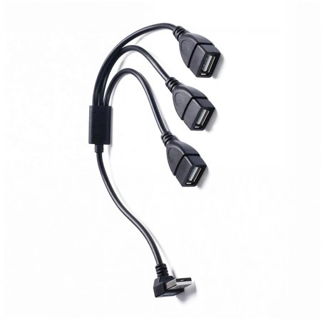 USB Splitter Adapter Featuring Chip Control for 5V3A Current Enabling Fast Charging of Three Devices