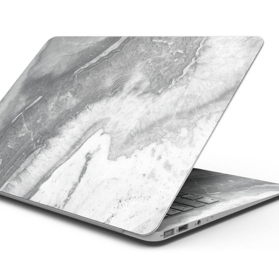 Design Skinz Gray Slate Marble V26 Full-Body Wrap Scratch Resistant Decal Skin-Kit Compatible with MacBook 13" Air (A2179)