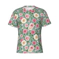 thumbnail image 3 of Naloa Rose Flowers Men's T-Shirt Sport T-shirt Men's Basic Tee Casual Men's Shirt, Round Neck, Short Sleeves - X-Large, 3 of 5