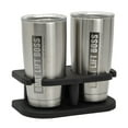 thumbnail image 3 of Extreme Max 3005.5695 Adjustable 2-Drink Mug Cup & Can Holder for Horizontal and Vertical Square Pontoon Rails - Black, 3 of 6