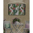 thumbnail image 6 of Outdoor TV Cover 60 to 65 Inch Weatherproof, Botanical Floral Waterproof TV Screen Protector for Outside Decor with Zipper and Pocket 58"L x 37"H , Cactus Succulent Desert Green Red, 6 of 7