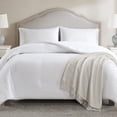 thumbnail image 5 of Mainstays Full/Queen Comforter, Reversible Down Alternative, All-Season, White Seersucker, 5 of 10
