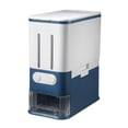 thumbnail image 3 of Kitchen Rice Storage Box Automatic Cereal Dispenser Boxs Moisture-proof Sealed Cereal Food Box Grain Bin Rice Container, 3 of 9