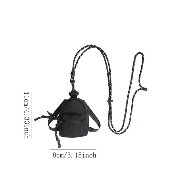 Yhmxh Organizadores y almacenamiento Mini bolso colgante de moda, monedero, mini bolso colgante, llavero, auriculares, tarjetero, bandolera informal. Almacenamiento de ducha