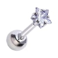 thumbnail image 5 of 3 piezas de zirconia cúbica estrella oreja tragus studs pendientes labio calibre 16, 5 of 5