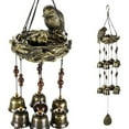 thumbnail image 6 of Bird Nest Wind Chime, Bird Bells Chimes with 12 Wind Bells for Glory Mother’s Love Gift, Garden Backyard Church Hanging Decor, Bronze, 6 of 8
