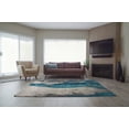 thumbnail image 5 of Ladole Rugs Innovative Beautiful Boston Collection Abstract Pattern Indoor Area Rug Carpet in Teal Cream Grey, 8x11 (7'10" x 10'5", 240cm x 320cm), 5 of 5