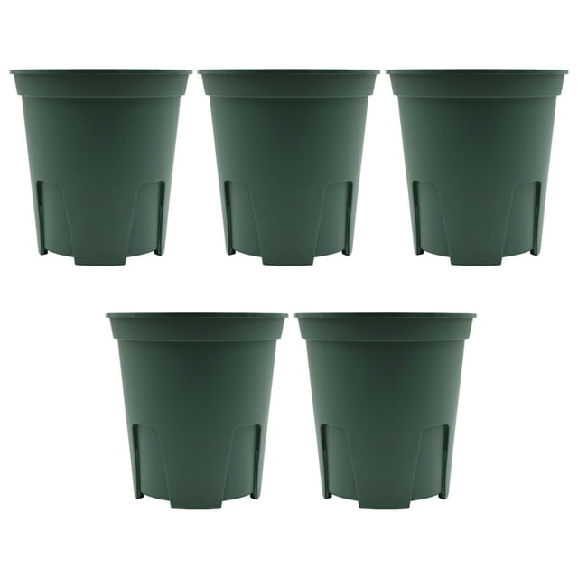 Transemion 5pack/lot Sturdy And Durable Plastic Flower Pot For Patio Decoration Lightweight And Practical Single pot 150:15*15cm 1Set