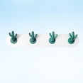 thumbnail image 3 of Crochet Sans Perçage 4 Crochets en Forme de Cactus Crochets Muraux Multifonctionnels Crochets Adhésifs, 3 of 8