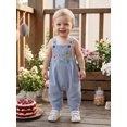 thumbnail image 4 of RUINIXCW Baby Half Birthday Jumpsuit Embroidered Square Neck Sleeveless Romper, 4 of 8