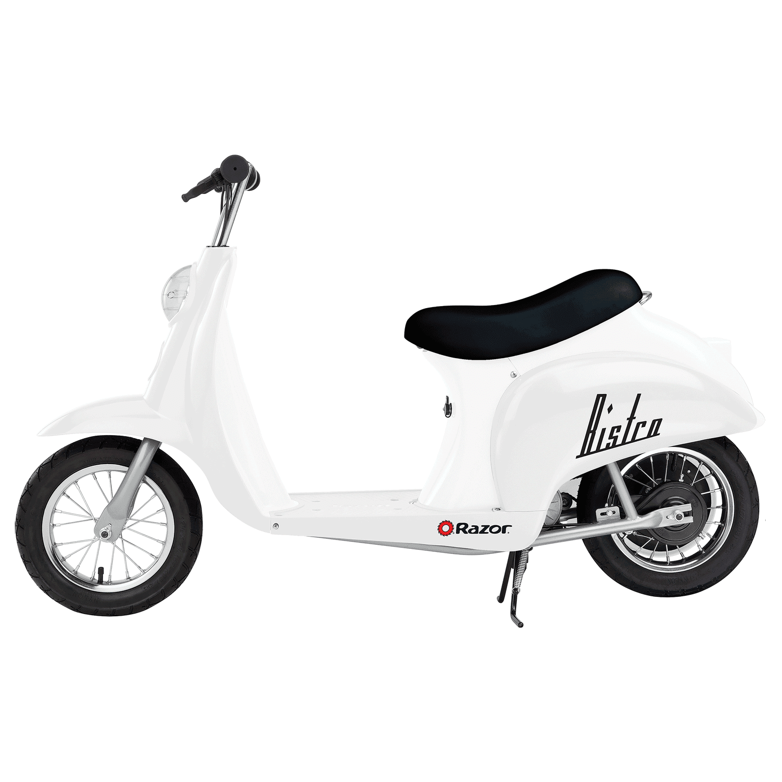 Razor Pocket Mod Miniature Euro 24 Volt 250 Watt Electric Retro Scooter, White